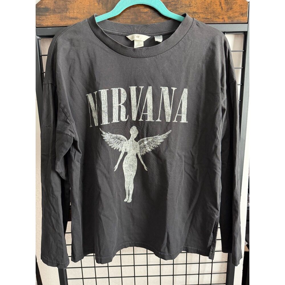H&M Nirvana In Utero Long Sleeve Tee Womens L - Grunge Band